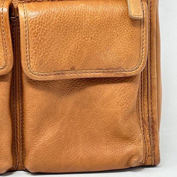 Fossil Full Leather Shoulder Bag Purse Front Pockets Adjustable Strap 75082 - Picture 4 of 13